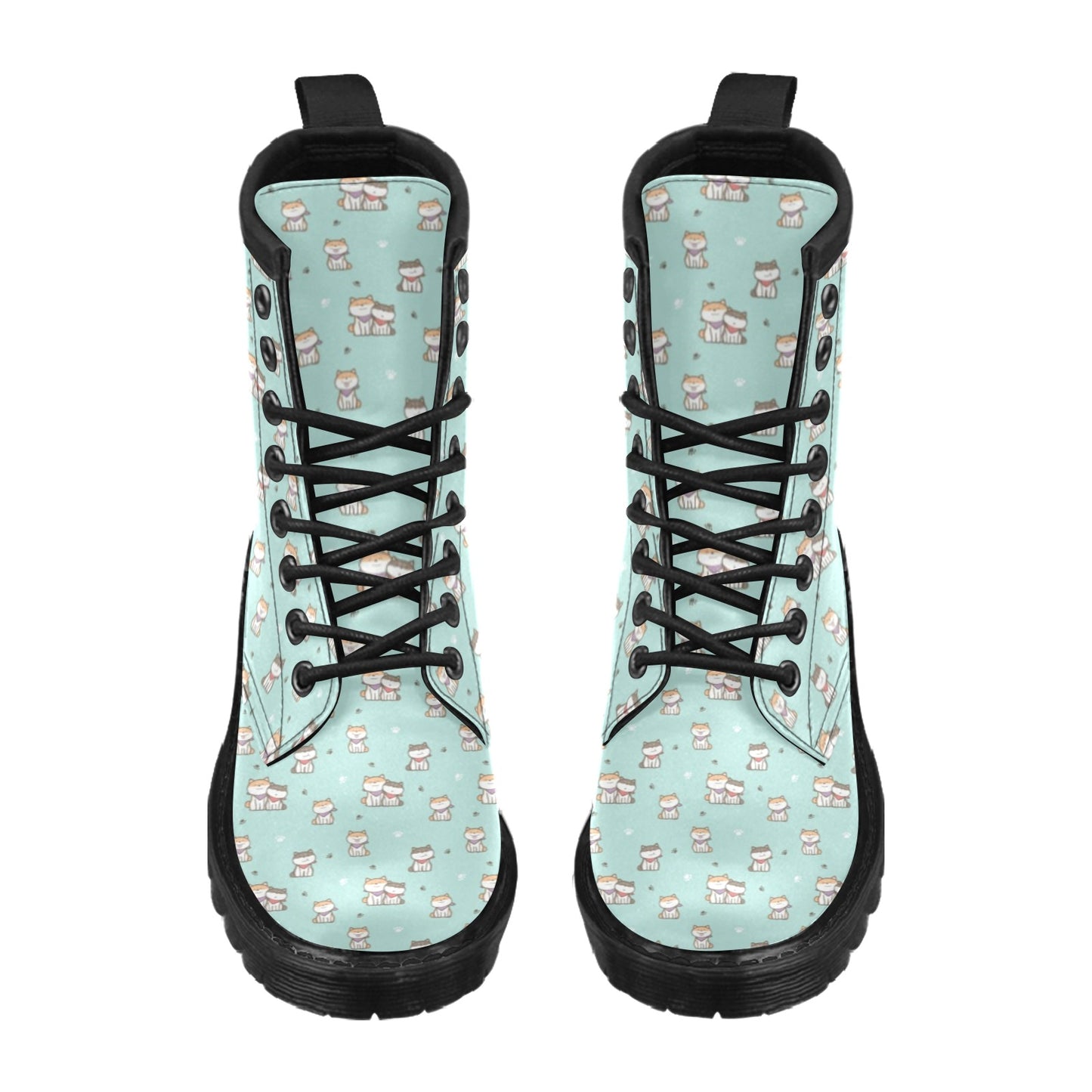 Shiba Inu Print Design LKS302 Women's Boots