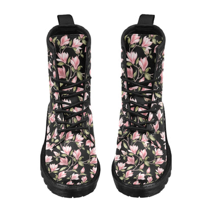 Magnolia Pattern Print Design MAG03 Women's Boots