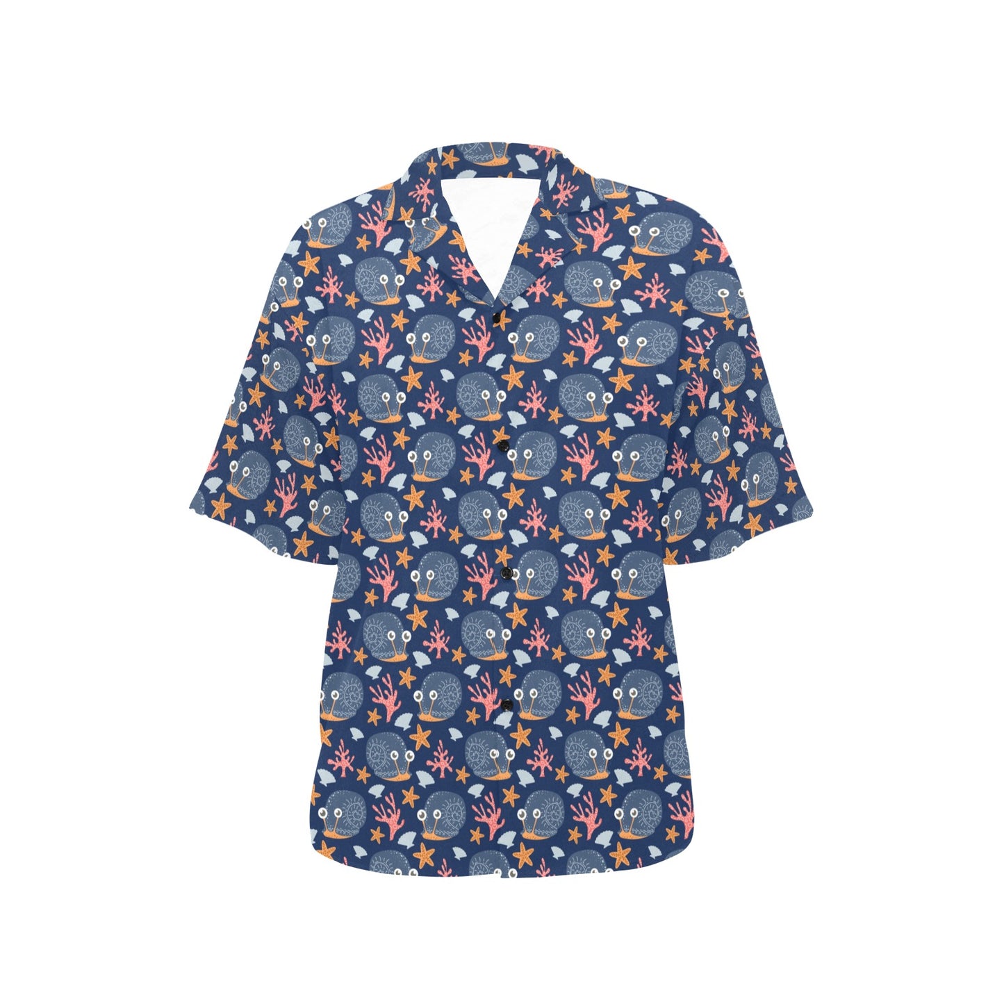 Snail Print Design LKS402 Women's Hawaiian Shirt