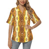 Native Pattern Print Design A09 Women's Hawaiian Shirt