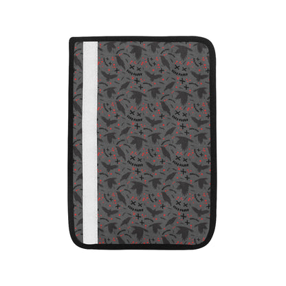 Crow Pattern Print Design 02 Car Seat Belt Cover