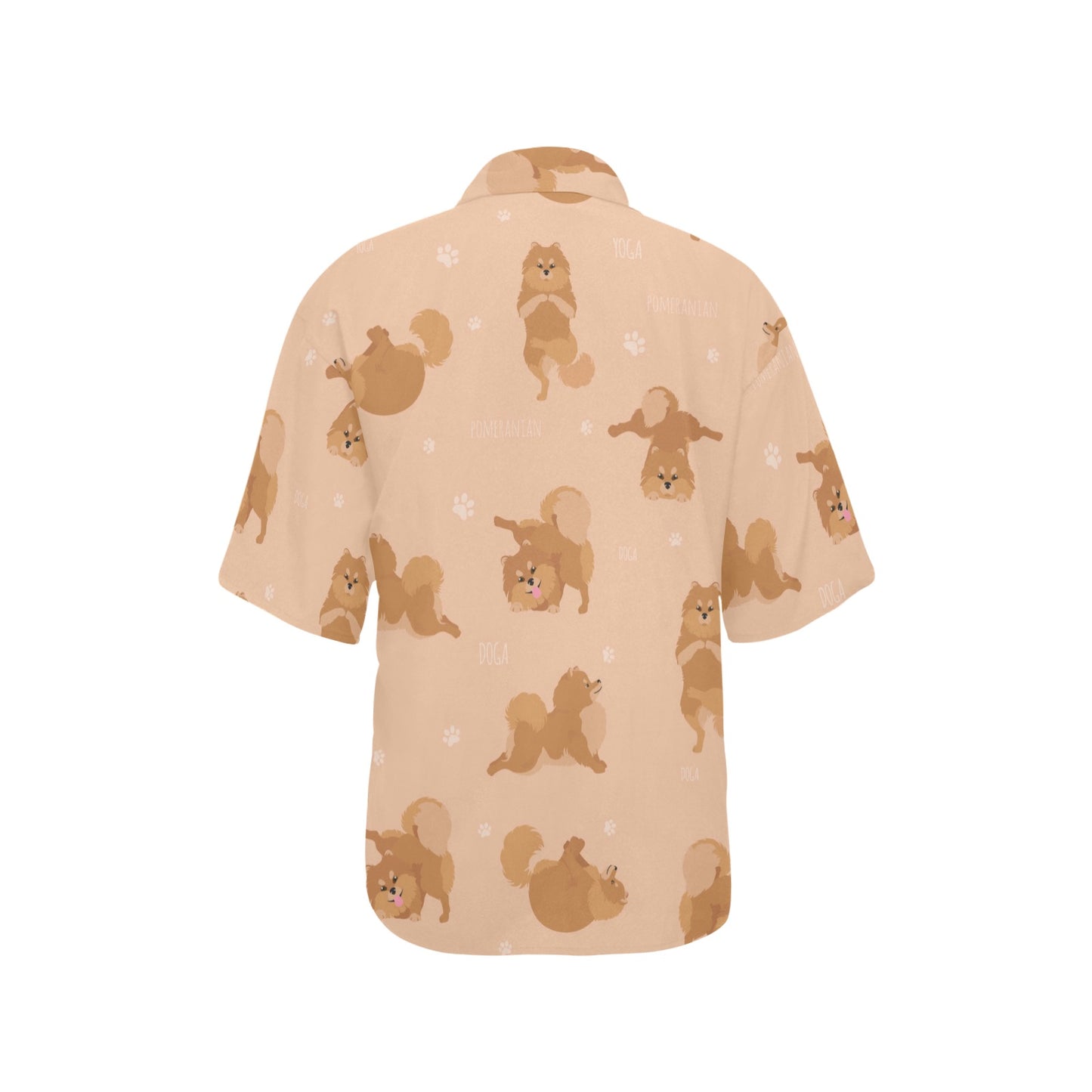 Pomeranians Pattern Print Design A06 Women's Hawaiian Shirt