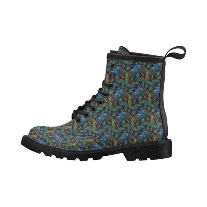 Peacock Themed Design Print Women's Boots