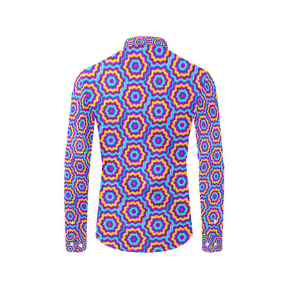 Optical illusion Techno Movement Men's Long Sleeve Shirt