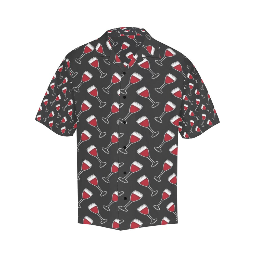 Wine Print Design LKS308 Men's Hawaiian Shirt