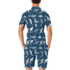 Shark Action Pattern Men's Romper