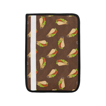 Taco Pattern Print Design TC08 Car Seat Belt Cover