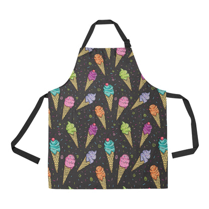 Ice Cream Pattern Print Design IC06 Apron with Pocket