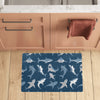 Shark Action Pattern Kitchen Mat