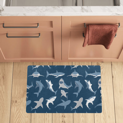 Shark Action Pattern Kitchen Mat