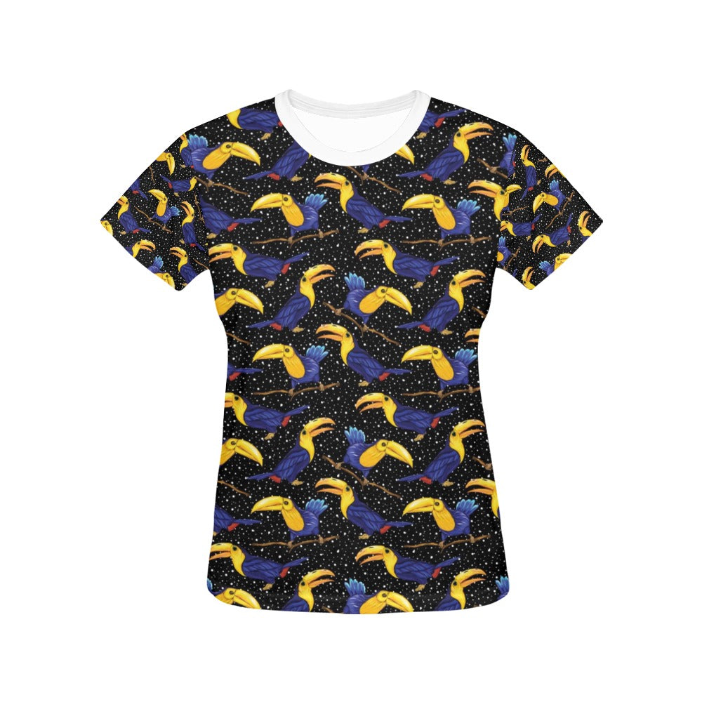 Toucan Print Design LKS307 Women's  T-shirt