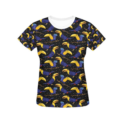 Toucan Print Design LKS307 Women's  T-shirt