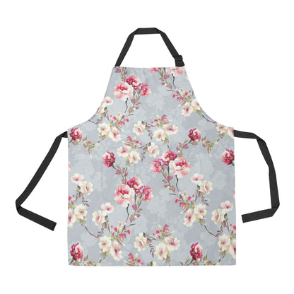 Summer Floral Pattern Print Design SF02 Apron with Pocket