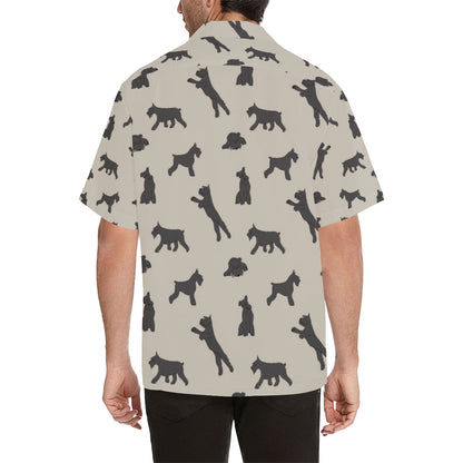 Schnauzers Pattern Print Design A06 Men's Hawaiian Shirt