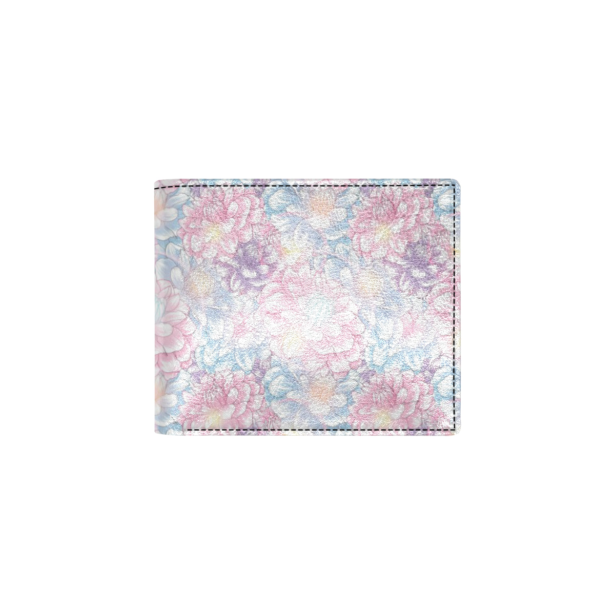 Dahlia Pattern Print Design 01 Men's ID Card Wallet