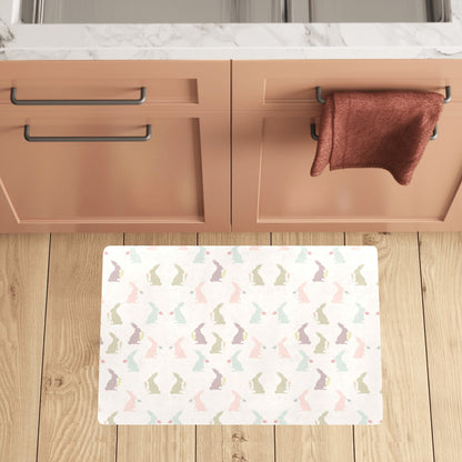 Bunny Pattern Print Design 05 Kitchen Mat