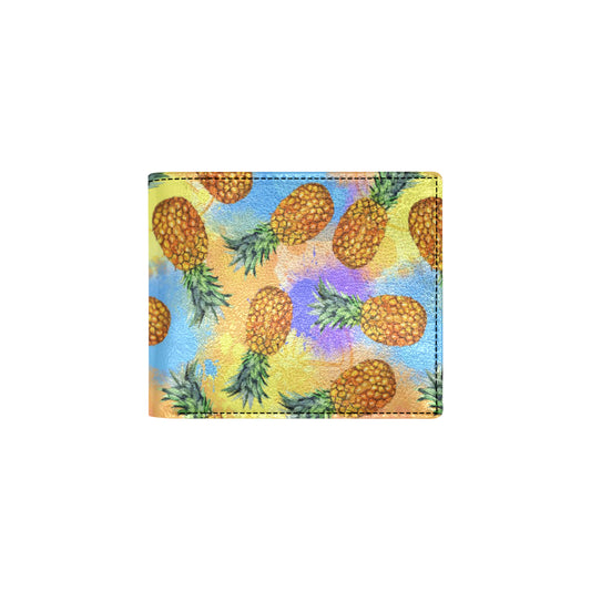 Pineapple Pattern Print Design PP09 Men's ID Card Wallet