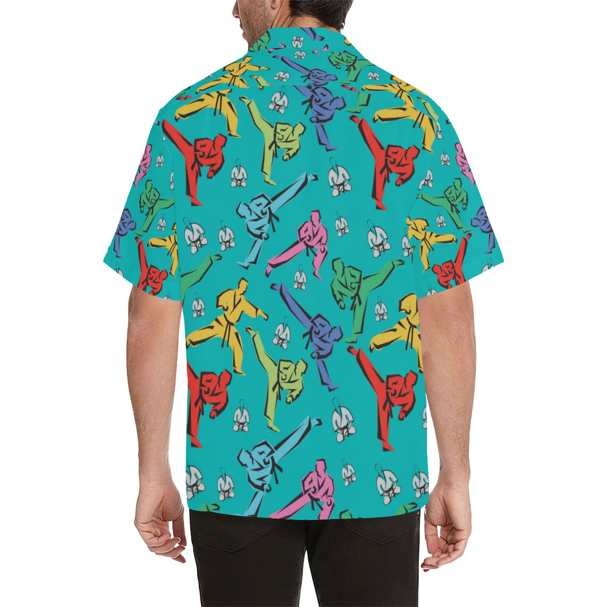 Judo Pattern Print Design 01 Men's Hawaiian Shirt