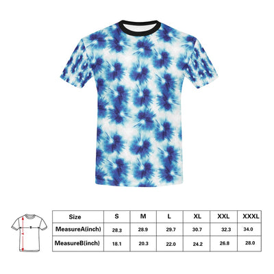 Tie Dye Blue Print Design LKS305 Men's All Over Print T-shirt