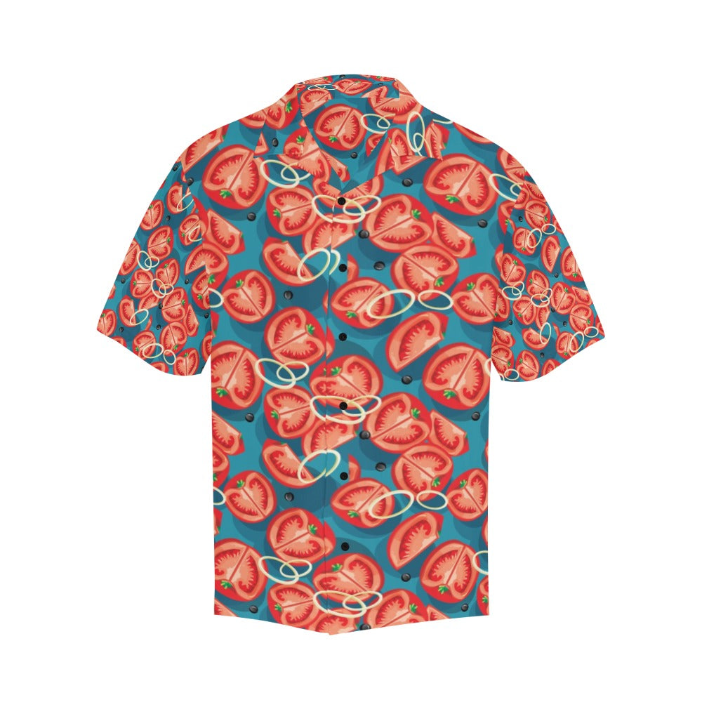 Tomato Print Design LKS301 Men's Hawaiian Shirt