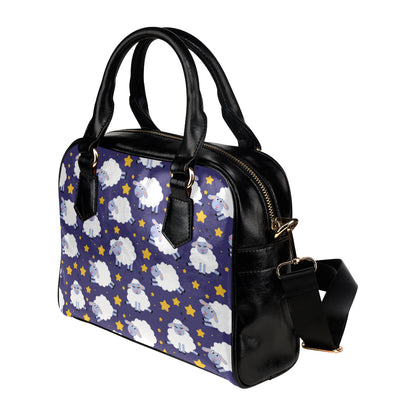 Sheep Pattern Print Design 03 Shoulder Handbag