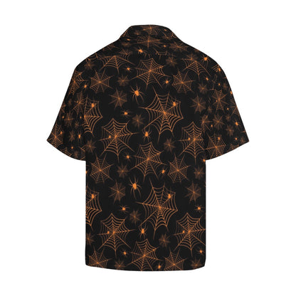 Spider Web Print Design LKS306 Men's Hawaiian Shirt