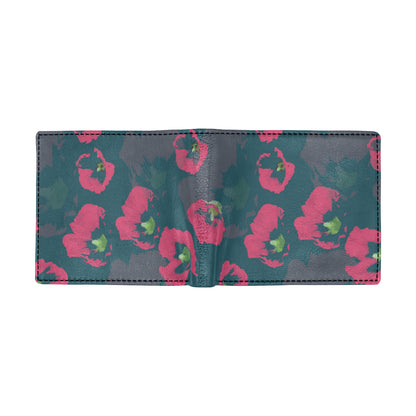 Morning Glory Pattern Print Design 01 Men's ID Card Wallet