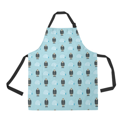 Eskimo Pattern Print Design 03 Apron with Pocket
