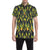 Flame Fire Yellow Pattern Men's Short Sleeve Button Up Shirt