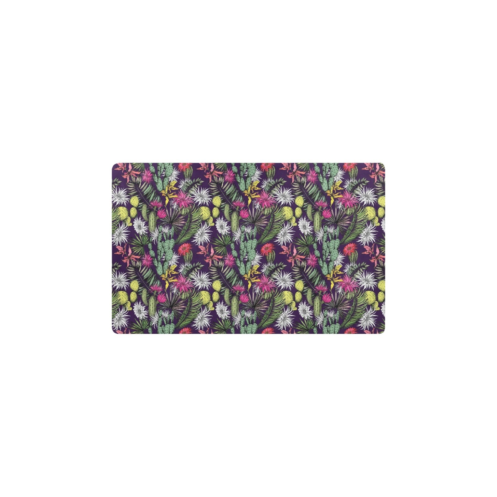 Cactus Pattern Print Design 08 Kitchen Mat