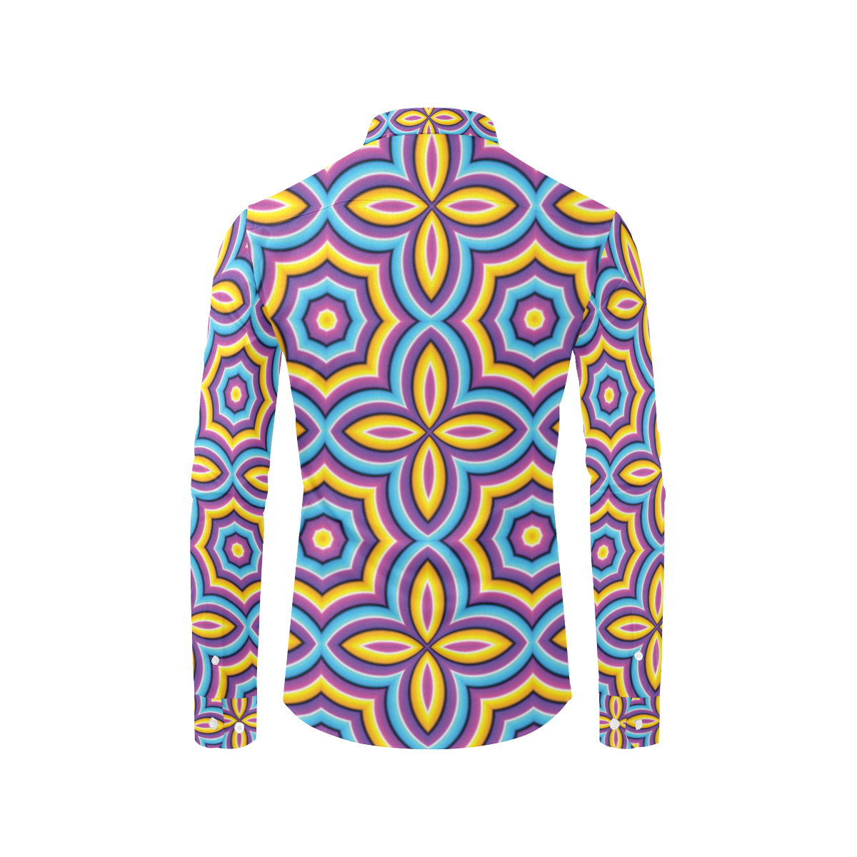 Optical illusion Pattern Print Design A03 Men's Long Sleeve Shirt