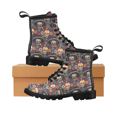 sugar skull Maxican Pattern Women's Boots