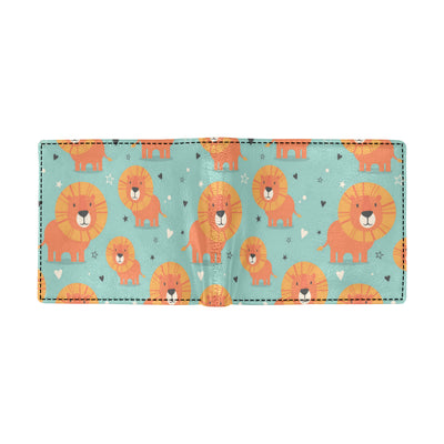 Lion Baby Pattern Print Design 03 Men's ID Card Wallet