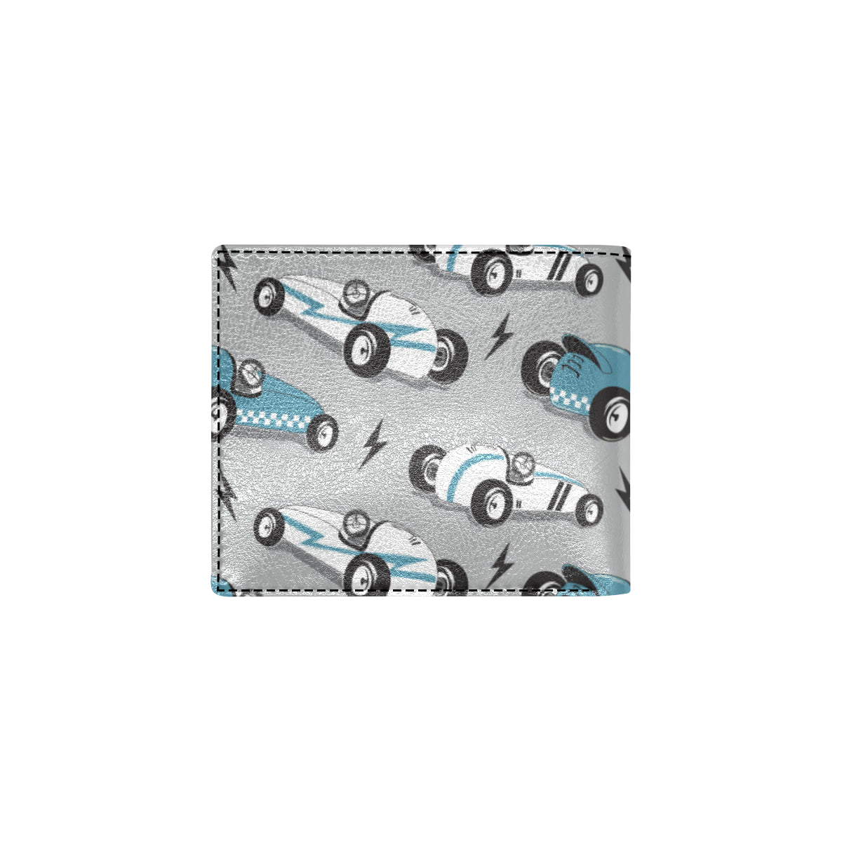 Racing Vintage Pattern Print Design A02 Men's ID Card Wallet