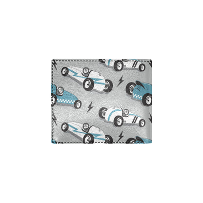 Racing Vintage Pattern Print Design A02 Men's ID Card Wallet