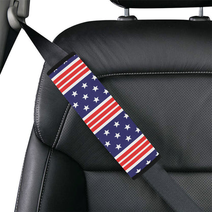 Patriotic Pattern Print Design A04 Car Seat Belt Cover