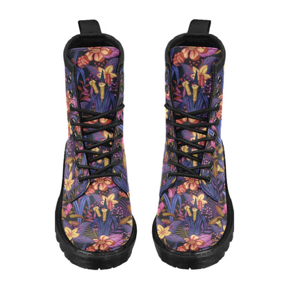 Lily Pattern Print Design LY016 Women's Boots