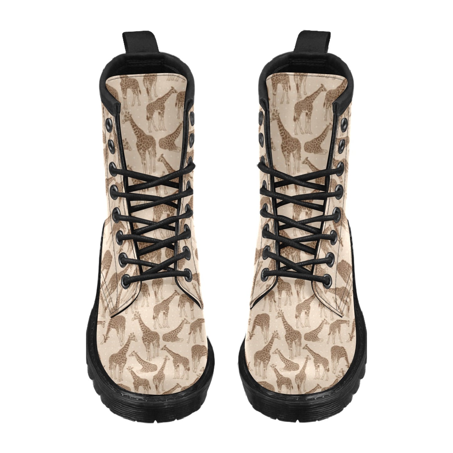 Giraffe Pattern Design Print Women's Boots
