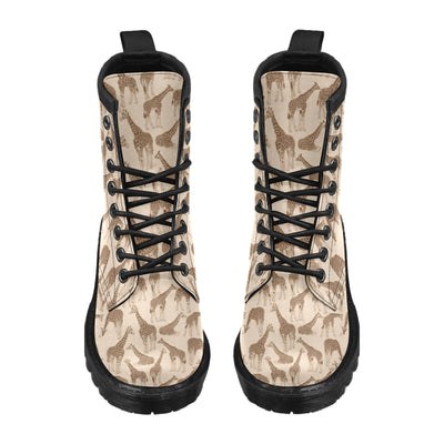 Giraffe Pattern Design Print Women's Boots