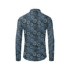 Sun Moon Tattoo Design Themed Print Men's Long Sleeve Shirt