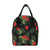 Red Hibiscus Tropical Insulated Lunch Bag