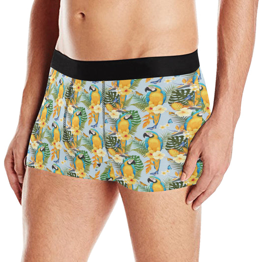 Parrot Pattern Print Design A04 Men's Boxer Briefs