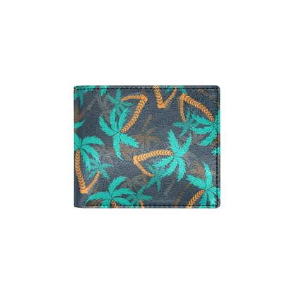 Palm Tree Pattern Print Design PT01 Men's ID Card Wallet
