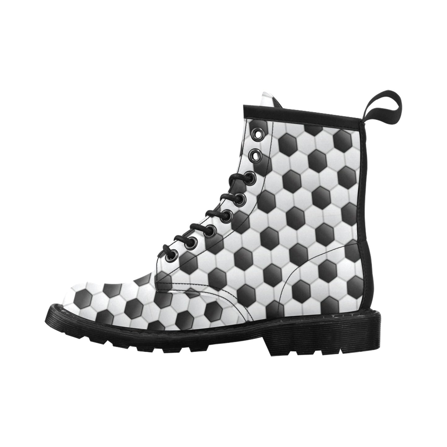 Soccer Ball Texture Print Pattern Women's Boots