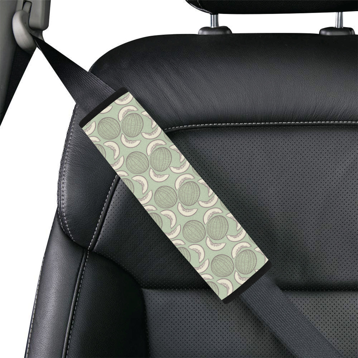 Cantaloupe Pattern Print Design 01 Car Seat Belt Cover