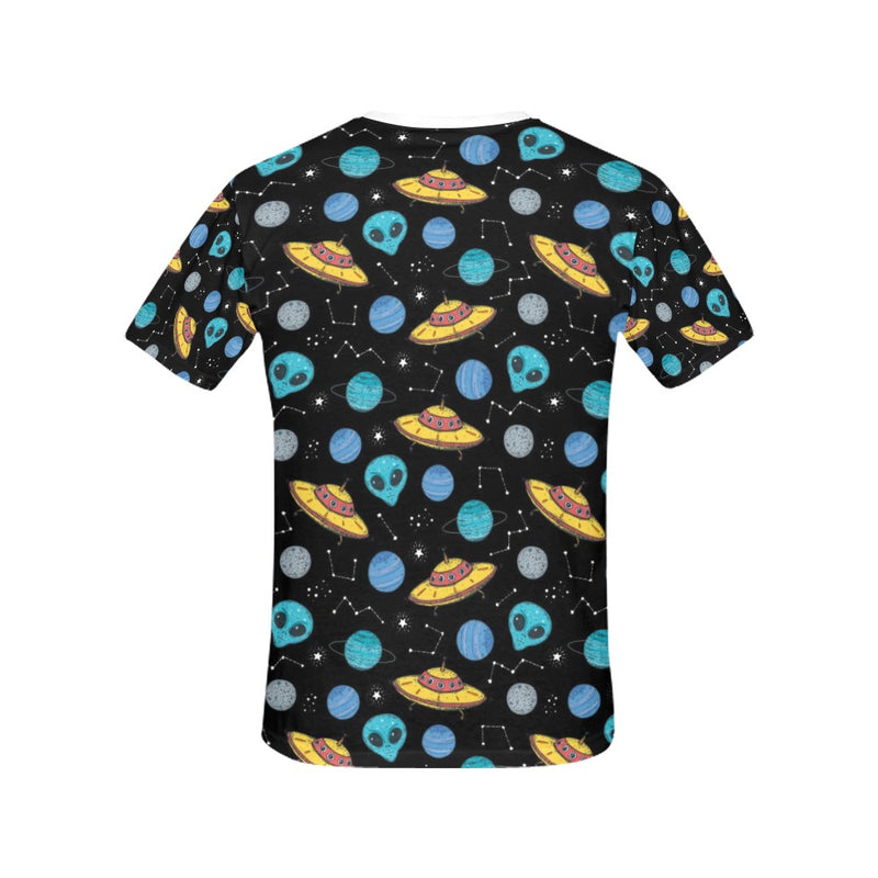 UFO Alien Print Design LKS306 Women's  T-shirt