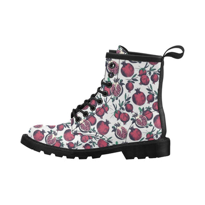 Pomegranate Pattern Print Design PG01 Women's Boots