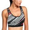 Racing Pattern Print Design A03 Sports Bra