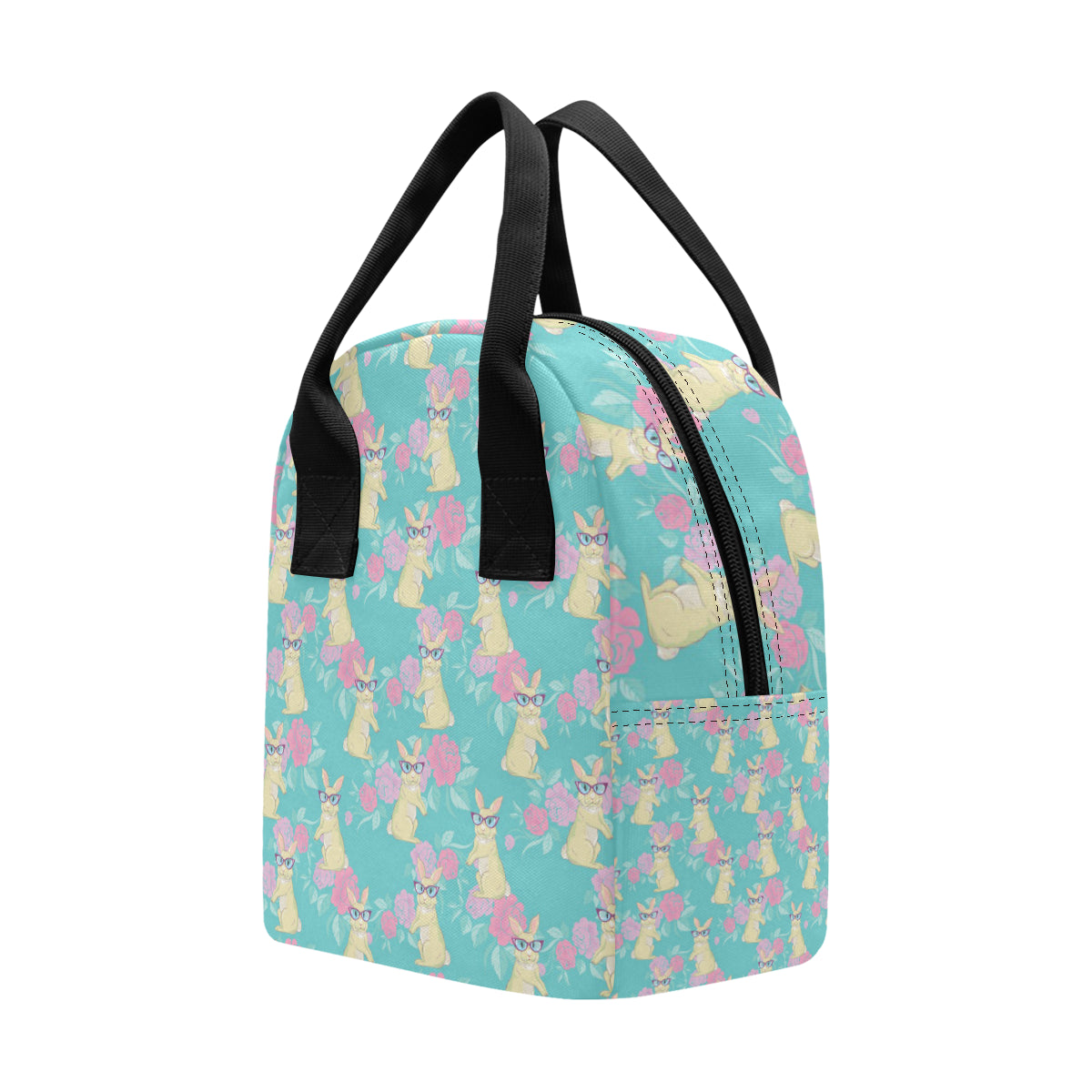 Rabbit Pattern Print Design RB05 Insulated Lunch Bag