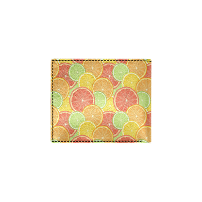 Grapefruit Pattern Print Design GF01 Men's ID Card Wallet